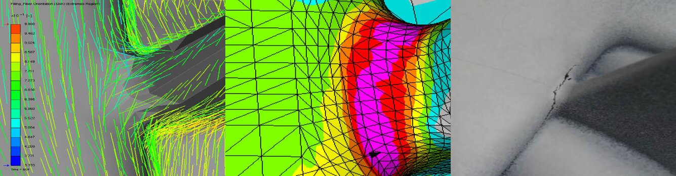 Simulation of a fiber reinforced plastic part Simulation of a fiber reinforced plastic part