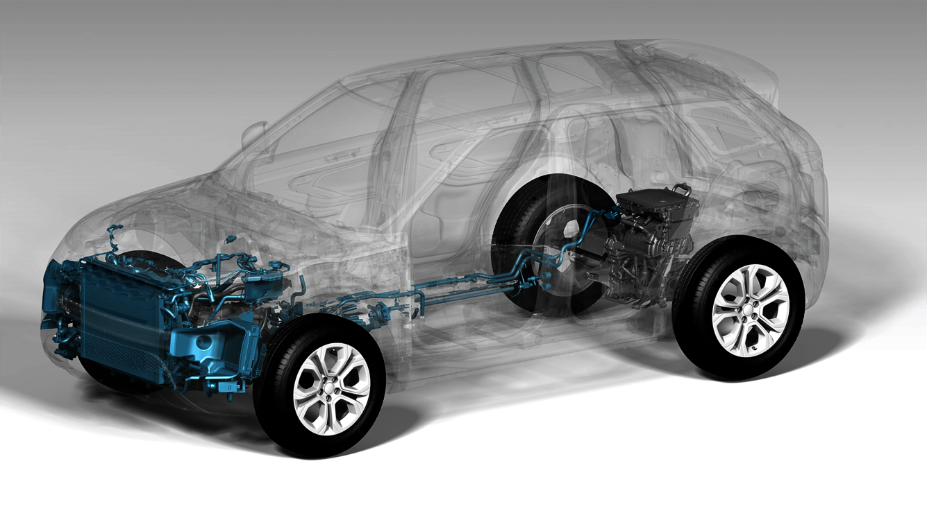 Cooling system Cooling system from a PHEV passenger car